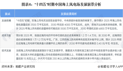 图表6:“十四五”时期中国海上风电场发展前景分析